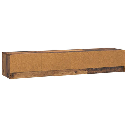 TV-skåp med låda Gammalt trä 147 x 34,5 x 27 cm Konstruerat trä
