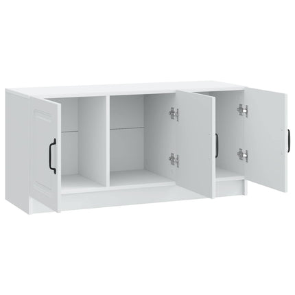 TV-skåp Vit 99 x 34,5 x 47 cm Konstruerat trä