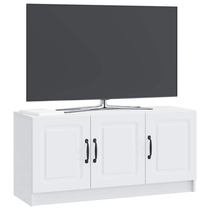 TV-skåp Vit 99 x 34,5 x 47 cm Konstruerat trä