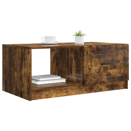 Kaffeebord Rökt ek 90 x 50 x 37 cm Konstruerat trä