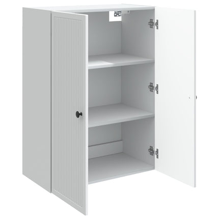 Väggmonterat skåp Vit 66 x 34,5 x 90 cm Konstruerat trä