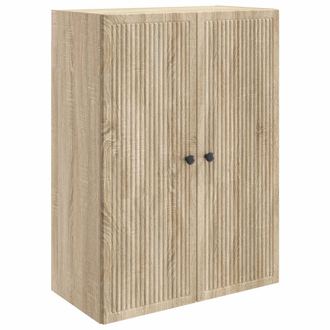 Väggmonterat skåp Sonoma-ek 66 x 34,5 x 90 cm Konstruerat trä