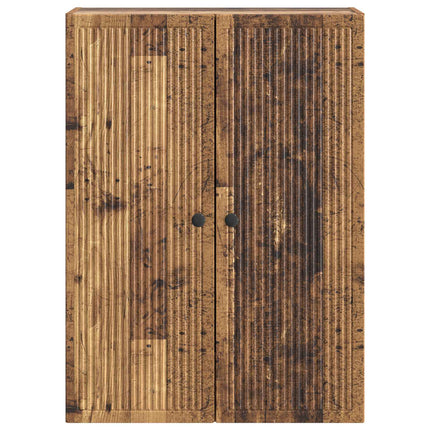 Väggmonterat skåp Gammalt trä 66 x 34,5 x 90 cm Konstruerat trä