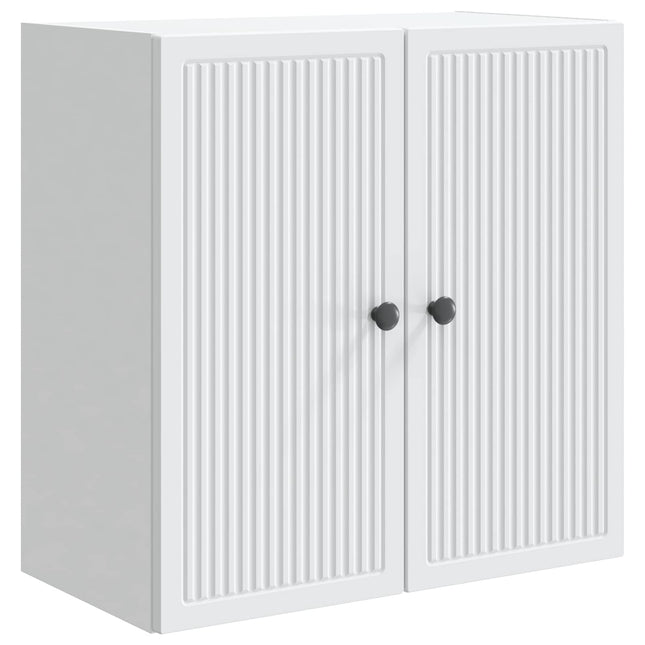 Väggmonterat skåp Vit 59 x 31 x 60 cm Konstruerat trä