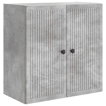 Väggmonterat skåp Betonggrå 59 x 31 x 60 cm Konstruerat trä