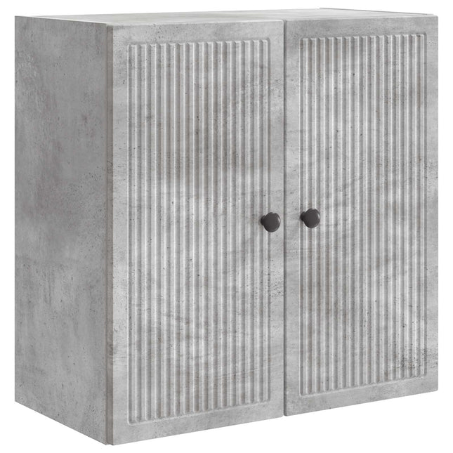 Väggmonterat skåp Betonggrå 59 x 31 x 60 cm Konstruerat trä