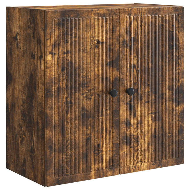 Väggmonterat skåp Rökt ek 59 x 31 x 60 cm Konstruerat trä