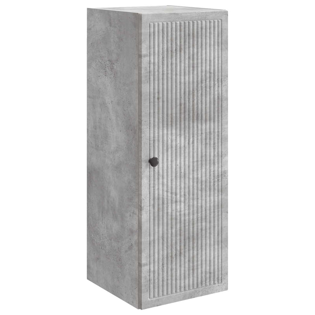 Väggmonterat skåp Betonggrå 33 x 34,5 x 90 cm Konstruerat trä