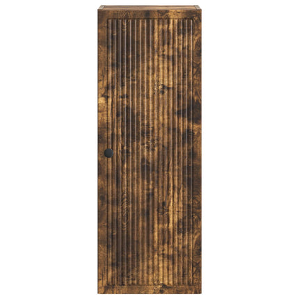 Väggmonterat skåp Rökt ek 33 x 34,5 x 90 cm Konstruerat trä