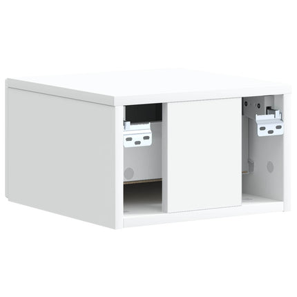 Väggmonterat Sängbord Vit 33 x 34,5 x 20 cm Konstruerat trä