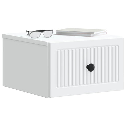 Väggmonterat Sängbord Vit 33 x 34,5 x 20 cm Konstruerat trä