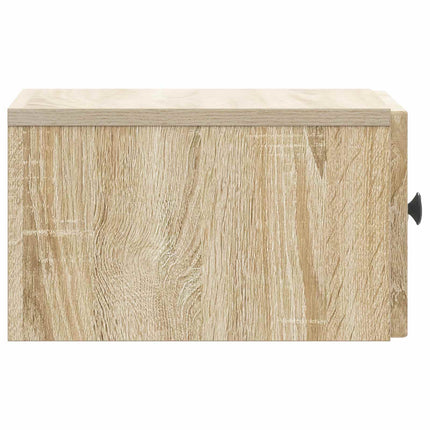 Väggmonterat Sängbord med låda Sonoma-ek 33 x 34,5 x 20 cm