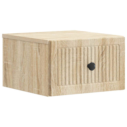 Väggmonterat Sängbord 2 pcs Sonoma-ek 33 x 34,5 x 20 cm
