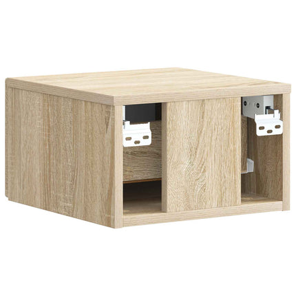 Väggmonterat Sängbord 2 pcs Sonoma-ek 33 x 34,5 x 20 cm