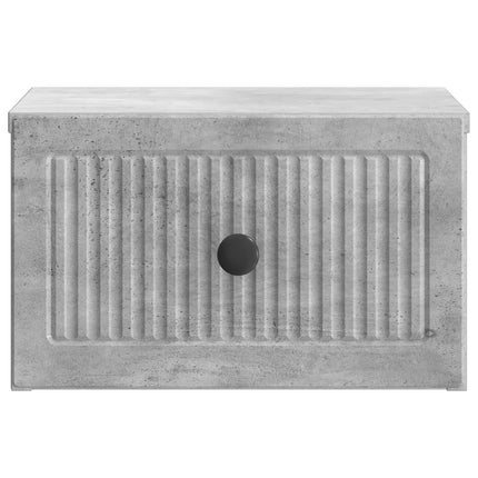 Väggmonterat Sängbord 2 pcs Betonggrå 33 x 34,5 x 20 cm
