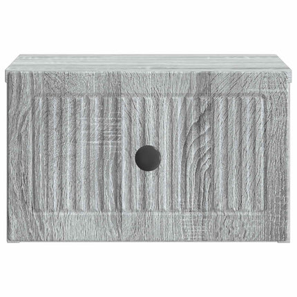 Väggmonterat Sängbord 2 pcs Grå sonoma-ek 33 x 34,5 x 20 cm