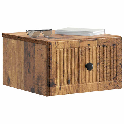 Väggmonterat Sängbord 2 pcs Gammalt trä 33 x 34,5 x 20 cm