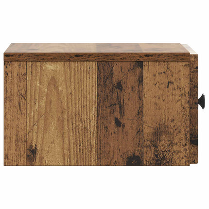 Väggmonterat Sängbord 2 pcs Gammalt trä 33 x 34,5 x 20 cm