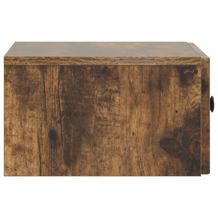 Nattduksbord 2 pcs Rökt ek 49 x 34,5 x 20 cm Konstruerat trä