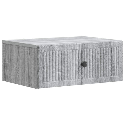 Nattduksbord med låda 2 pcs Grå sonoma-ek 49 x 34,5 x 20 cm