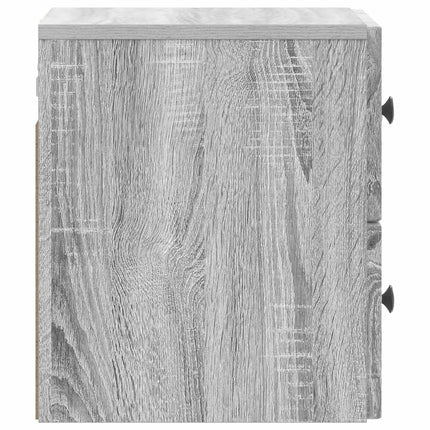 Väggmonterat Sängbord 2 pcs Grå sonoma-ek 33 x 34,5 x 40 cm