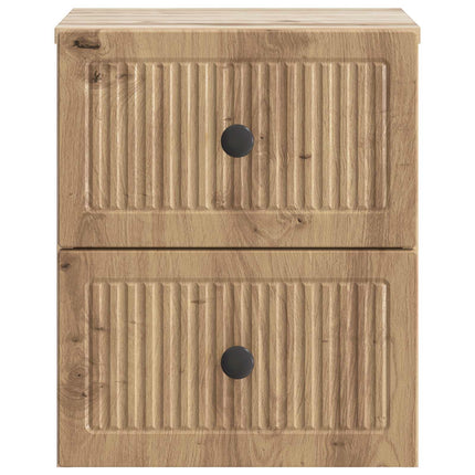 Väggmonterat Sängbord Artisan-ek 33 x 34,5 x 40 cm
