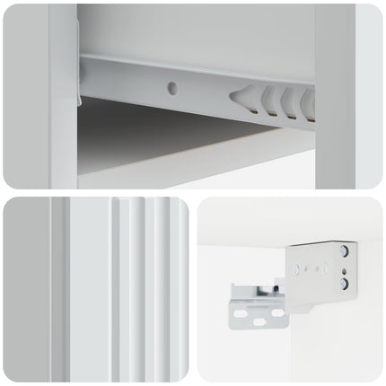 Väggmonterad sidobord Vit 87,5 x 34,5 x 17 cm Konstruerat trä