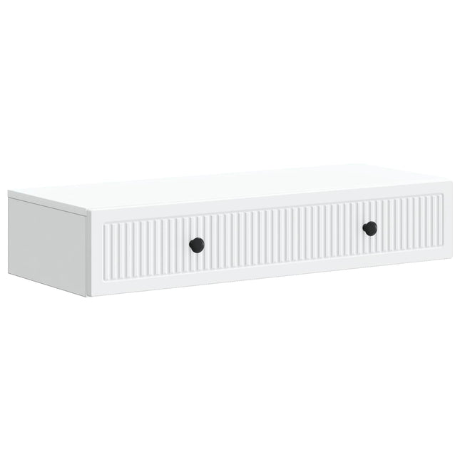 Väggmonterad sidobord Vit 87,5 x 34,5 x 17 cm Konstruerat trä