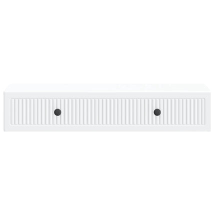 Väggmonterad sidobord Vit 87,5 x 34,5 x 17 cm Konstruerat trä