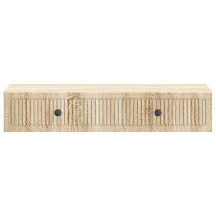 Väggmonterad sidobord Sonoma-ek 87,5 x 34,5 x 17 cm
