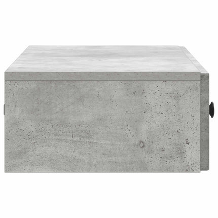 Väggmonterad sidobord Betonggrå 87,5 x 34,5 x 17 cm