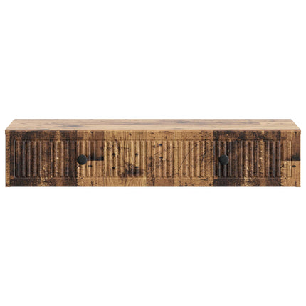 Väggmonterad sidobord Gammalt trä 87,5 x 34,5 x 17 cm