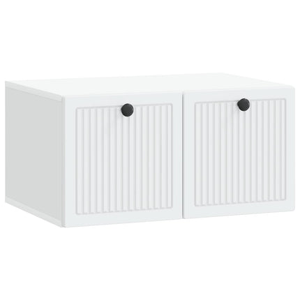 Väggmonterad TV-bänk Vit 59,5 x 41 x 30 cm Konstruerat trä