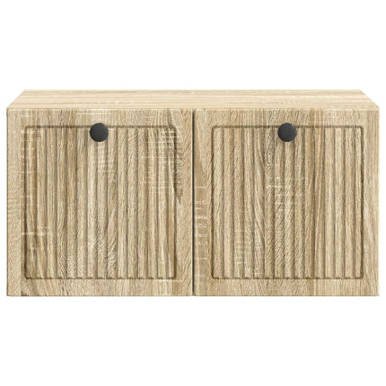 Väggmonterad TV-bänk Väggmonterad Sonoma-ek 59,5 x 41 x 30 cm