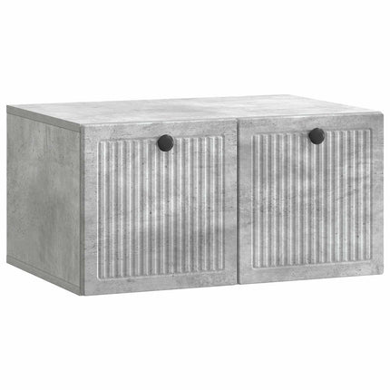 Väggmonterad TV-bänk Väggmonterad Betonggrå 59,5 x 41 x 30 cm