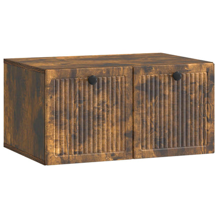 Väggmonterad TV-bänk Rökt ek 59,5 x 41 x 30 cm Konstruerat trä