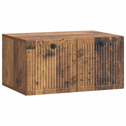 Väggmonterad TV-bänk Väggmonterad Gammalt trä 59,5 x 41 x 30 cm