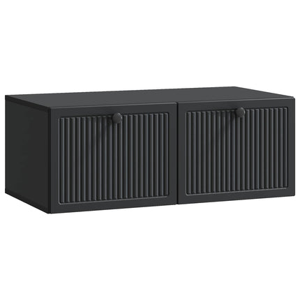 Väggmonterad TV-bänk Svart 78,5 x 41 x 30 cm Konstruerat trä