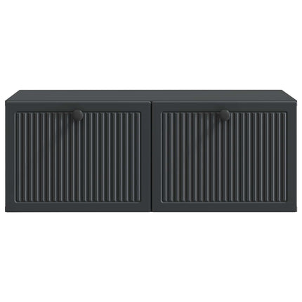 Väggmonterad TV-bänk Svart 78,5 x 41 x 30 cm Konstruerat trä