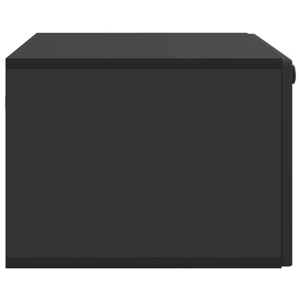 Väggmonterad TV-bänk Svart 78,5 x 41 x 30 cm Konstruerat trä