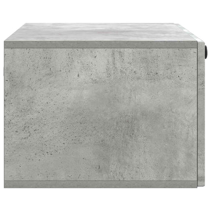 Väggmonterad TV-bänk Väggmonterad Betonggrå 78,5 x 41 x 30 cm