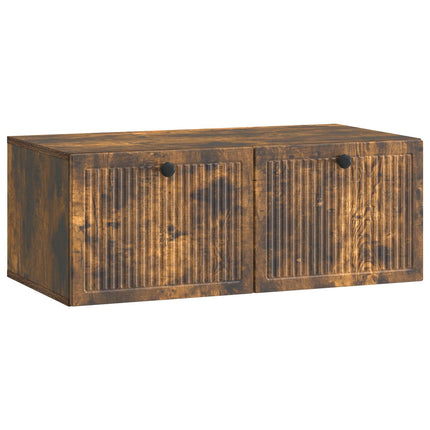 Väggmonterad TV-bänk Rökt ek 78,5 x 41 x 30 cm Konstruerat trä