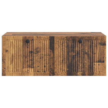Väggmonterad TV-bänk Väggmonterad Gammalt trä 78,5 x 41 x 30 cm