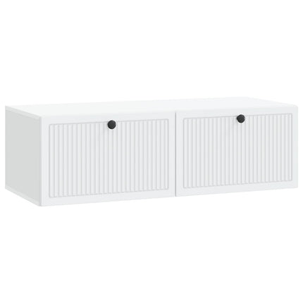 Väggmonterad TV-bänk Vit 98 x 41 x 30 cm Konstruerat trä