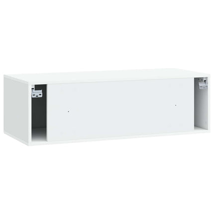 Väggmonterad TV-bänk Vit 98 x 41 x 30 cm Konstruerat trä