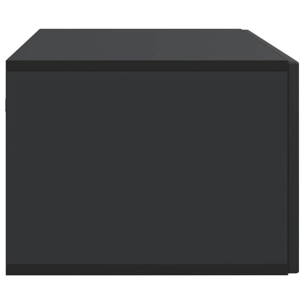 Väggmonterad TV-bänk Svart 98 x 41 x 30 cm Konstruerat trä