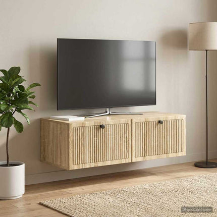 Väggmonterad TV-bänk Sonoma-ek 98 x 41 x 30 cm Konstruerat trä