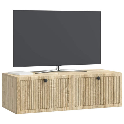 Väggmonterad TV-bänk Sonoma-ek 98 x 41 x 30 cm Konstruerat trä