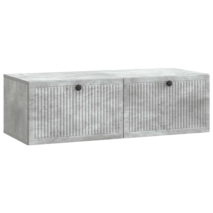 Väggmonterad TV-bänk Betonggrå 98 x 41 x 30 cm Konstruerat trä