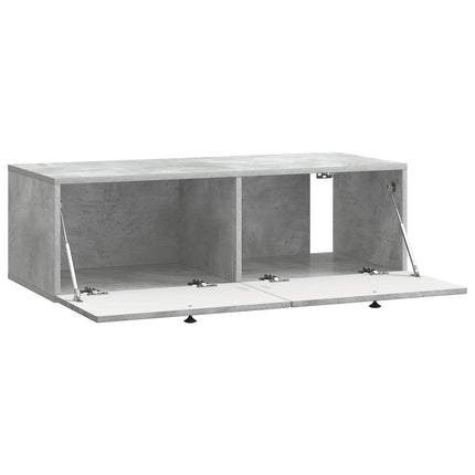 Väggmonterad TV-bänk Betonggrå 98 x 41 x 30 cm Konstruerat trä